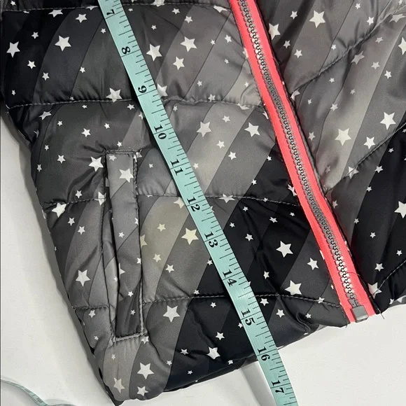 Girls 24M Pink Platinum Starry Black Jacket with Pink Lining - Picture 9 of 9